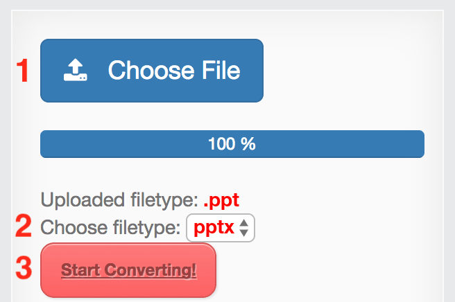How to convert PPT files online to PPTX
